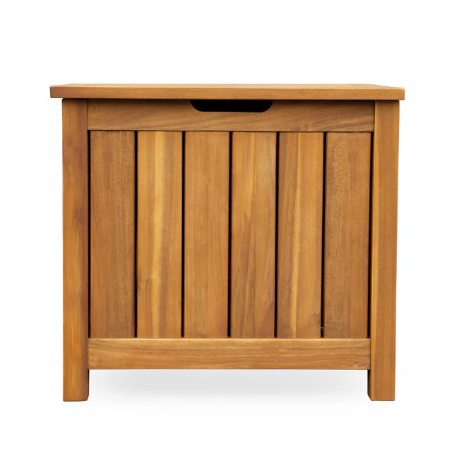 Acacia Wood Outdoor Storage Deck Box with Hinged Lid