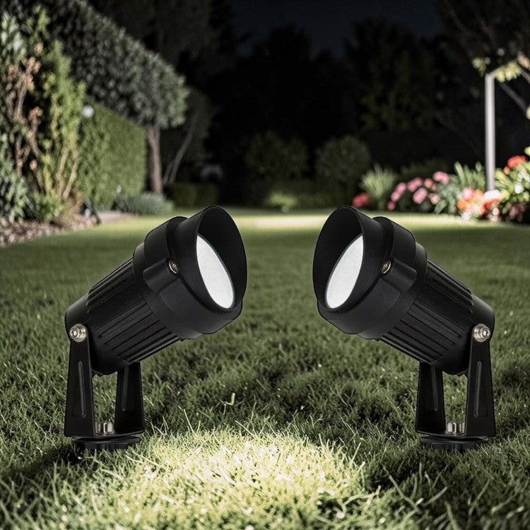 LED Outdoor Garden Spike Light, 3W RGBCW, Adjustable Landscape Spotlight