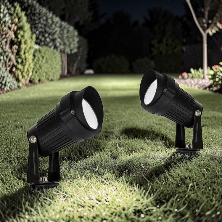 LED Outdoor Garden Spike Light, 3W RGBCW, Adjustable Landscape Spotlight