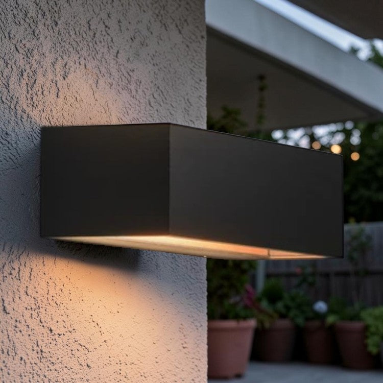 Rectangular LED Outdoor Light, Wall Sconce with Up and Down Illumination