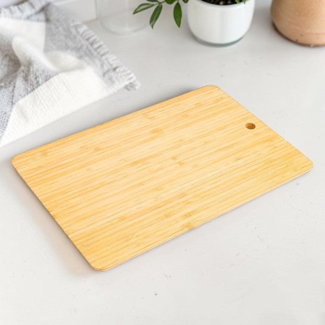 Bamboo Cutting Board for Kitchen Food Prep with Hanging Hole