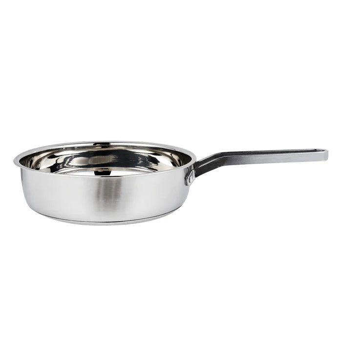 Stainless Steel Frying Pan for Kitchen Cooking, Induction Compatible