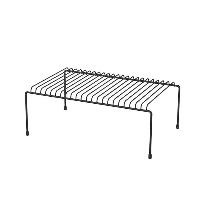Kitchen Cabinet, Shelf Organizer Rack with Metal Insert Design
