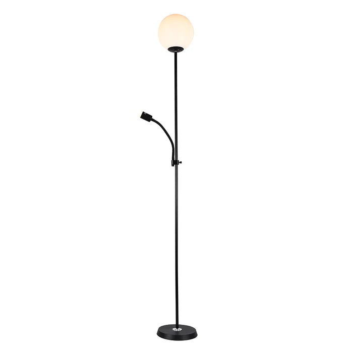 Dual Light Floor Lamp with Adjustable Reading Arm