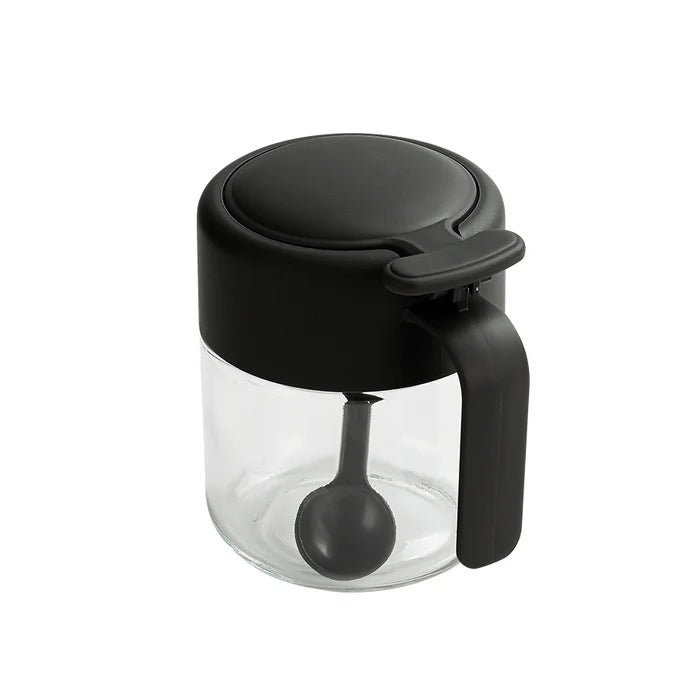 Kitchen Spice Jar Set with Lids, Spoons and Storage Tray