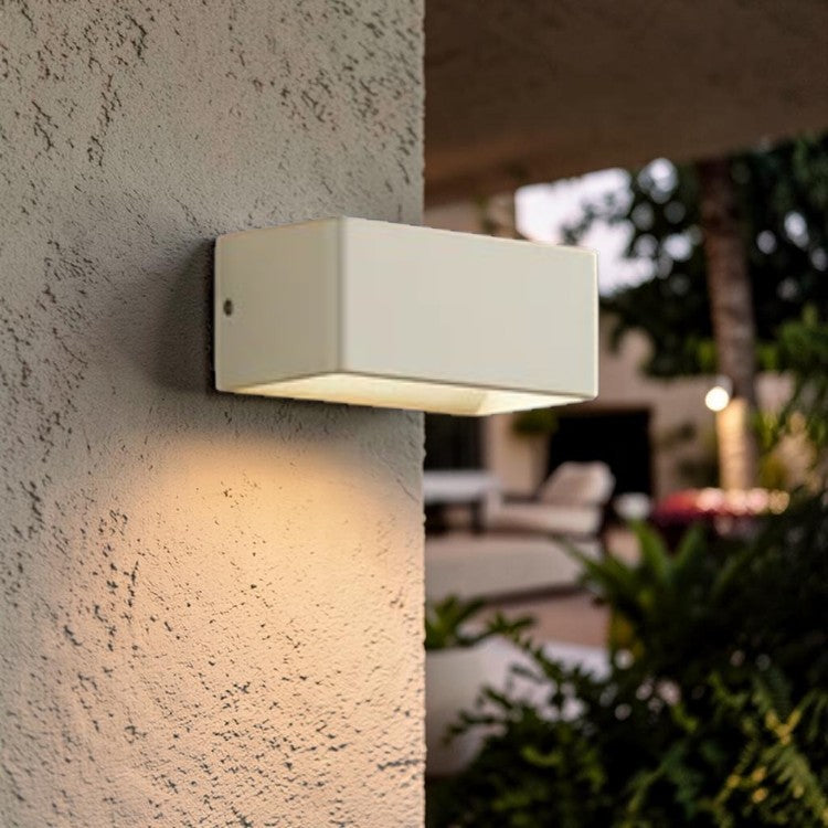 Rectangular LED Outdoor Light, Wall Sconce with Up and Down Illumination