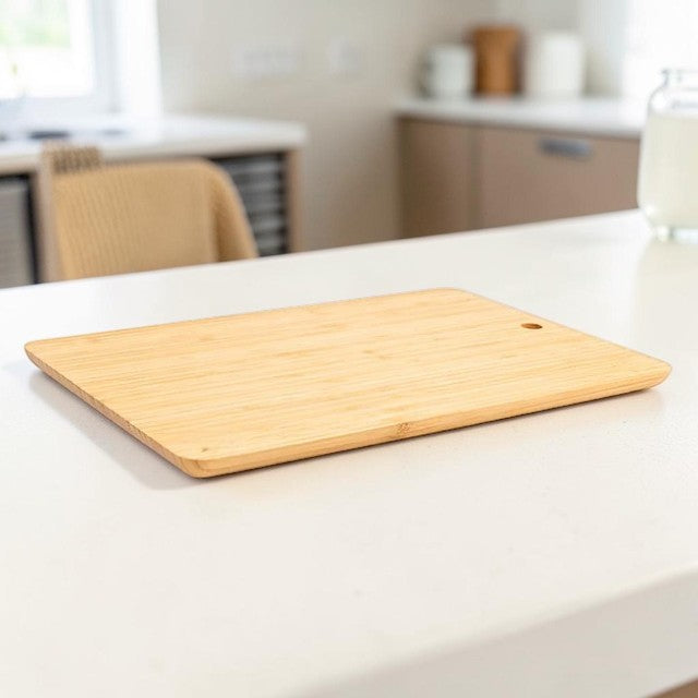 Bamboo Cutting Board for Kitchen Food Prep with Hanging Hole