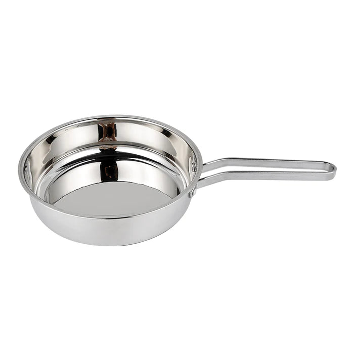 Stainless Steel Frying Pan for Kitchen Cooking, Induction Compatible