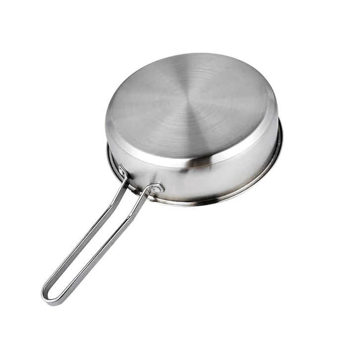 Stainless Steel Frying Pan for Kitchen Cooking, Induction Compatible