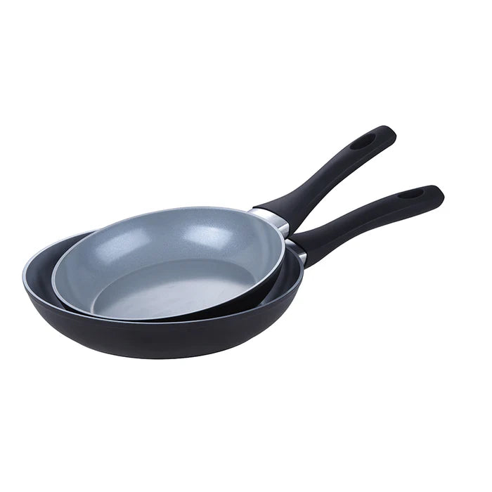 Kitchen Nonstick Frying Pan Set with Ceramic Coating, 2 Piece