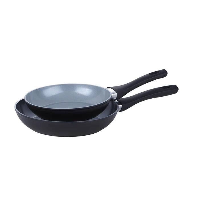 Kitchen Nonstick Frying Pan Set with Ceramic Coating, 2 Piece