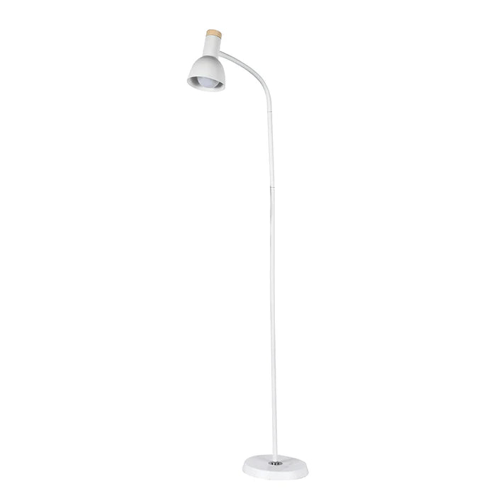 Adjustable Floor Lamp with Flexible Neck and Metal Base