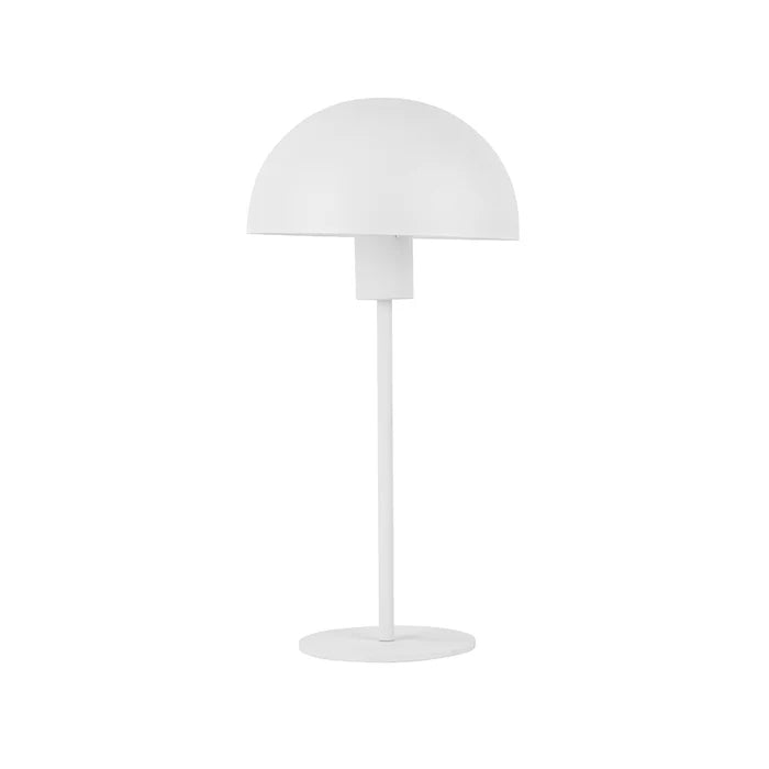 White Metal Dome, Table Lamp for Modern Indoor Lighting