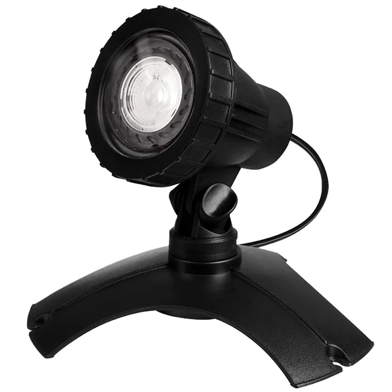 LED Outdoor Pond and Garden Light, 3W Warm White Spotlight with Adjustable Head